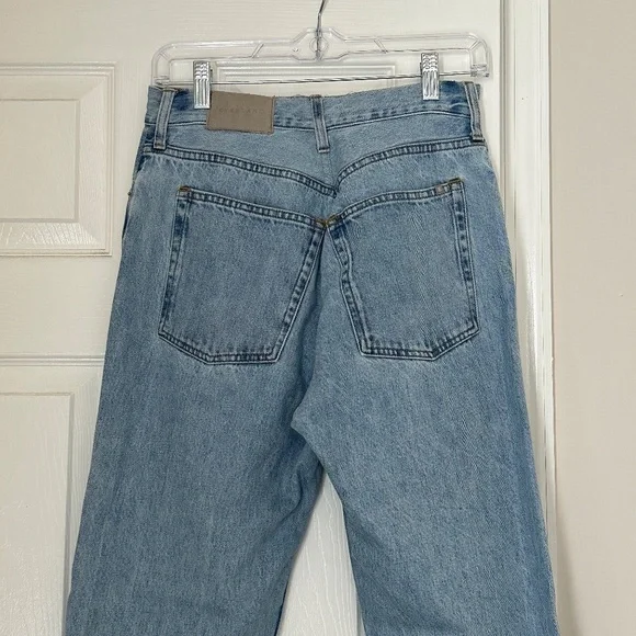 Women's Everlane Light Wash The Relaxed Straight Fit Organic Cotton Jeans 27 Reg - Picture 3 of 8
